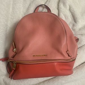 Coral Michael Kors Backpack